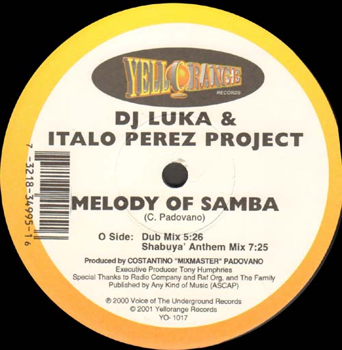 DJ LUKA & ITALO PEREZ PROJECT - Melody Of Samba