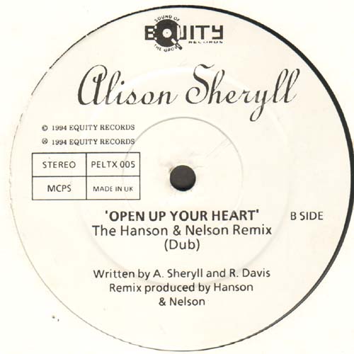 ALISON SHERYLL - Open Up Your Heart