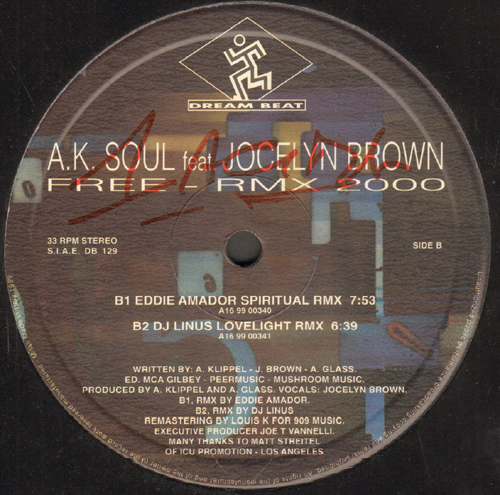 A.K. SOUL - Free (Remix 2000) - Feat. Jocelyn Brown 