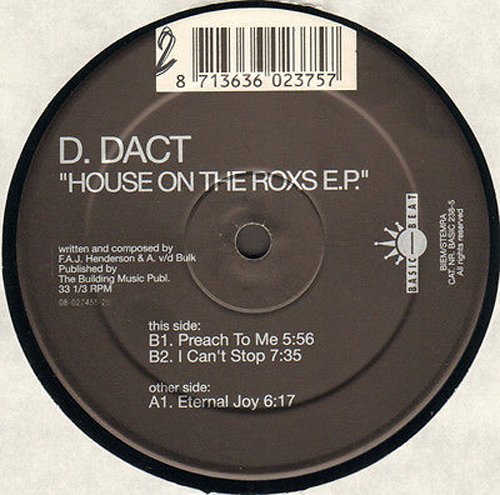 D.DACT - House On The Roxs EP