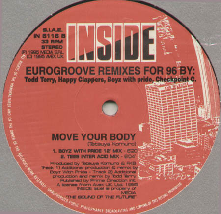EUROGROOVE - Move Your Body (Remixes For 96) (Todd Terry, Happy Clappers Rmxs)