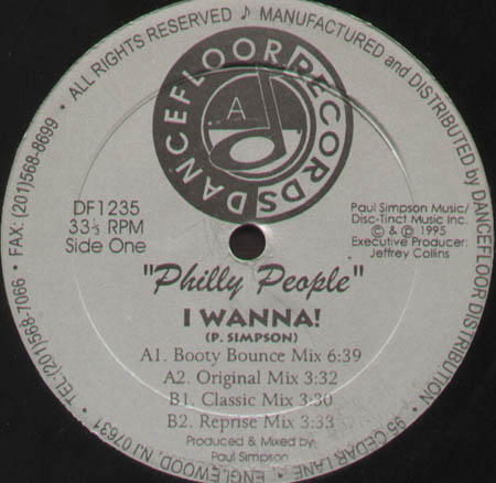 PHILLY PEOPLE - I Wanna!