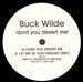 BUCK WILDE - Don't You Desert Me