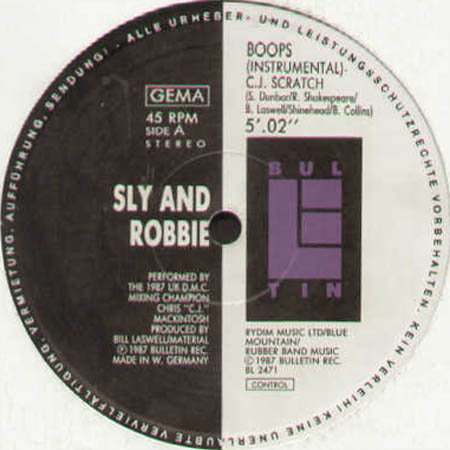 SLY & ROBBIE / ADONIS - Boops / Do It Properly (No Way Back)