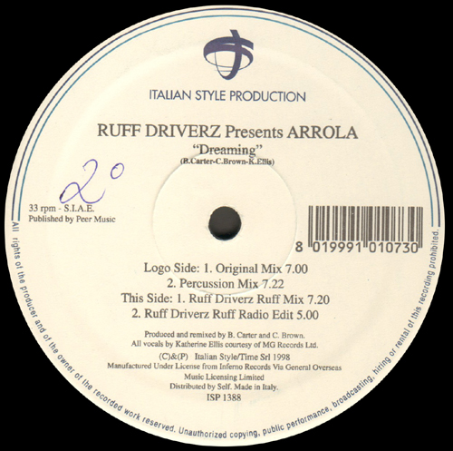 RUFF DRIVERZ - Dreaming, Presents Arrola