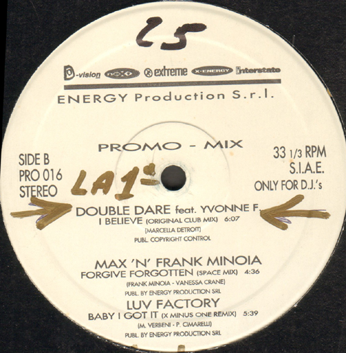 VARIOUS (FUN FUN / BLUE BEAT / DAVID SYON / DOUBLE DARE / MAX 'N' FRANK MINOIA / LUV FACTORY) - Promo Mix 16 (I'm Needin' You / Everybody Look At Me / Satisfy / I Believe / Forgive Forgotten / Baby I Got It)