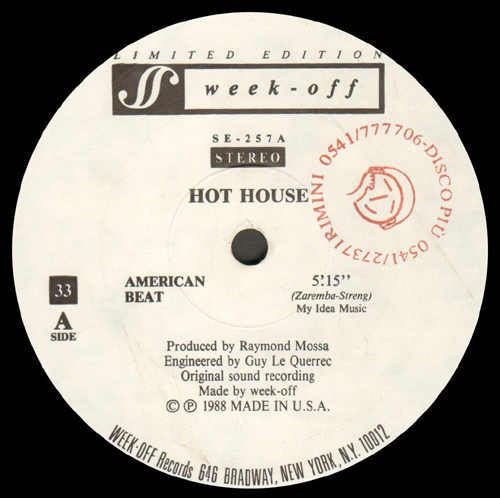 HOT HOUSE - American Beat