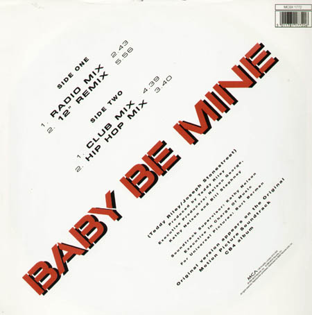 BLACKSTREET - Baby Be Mine (Remixes)
