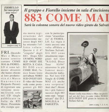 883 - Come Mai, Feat. Fiorello
