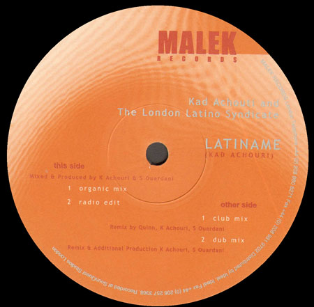 KAD ACHOURI & LONDON LATIN SYNDICATE - Latiname