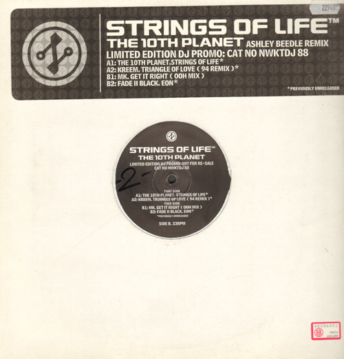 VARIOUS (THE 10TH PLANET / KREEM / MK / FADE II BLACK) - Strings Of Life / Triangle Of Love / Get It Right / Eon
