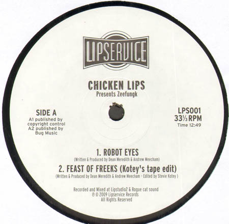 CHICKEN LIPS - Robot Eyes, Presents Zeefungk