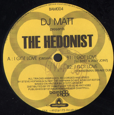 DJ MATT - I Got Love - Pres. The Hedonist