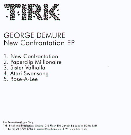 GEORGE DEMURE - New Confrontation EP