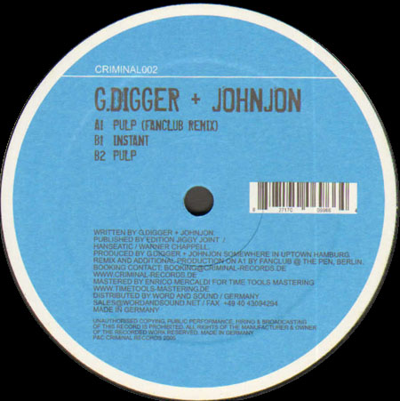 G. DIGGER + JOHNJON - Pulp / Instant