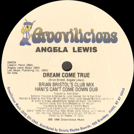 ANGELA LEWIS - Dream Come True (Junior Vasquez, Brian Bristol , Hani Rmxs)