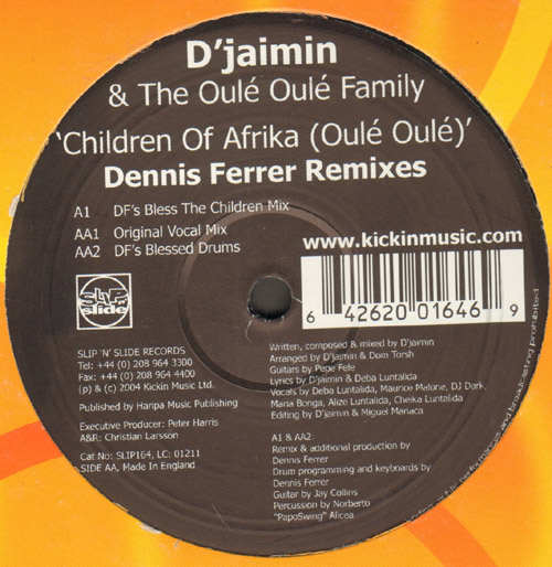 DJAIMIN - Children Of Afrika, And The Oule Oule Family (Dennis Ferrer Rmx)  