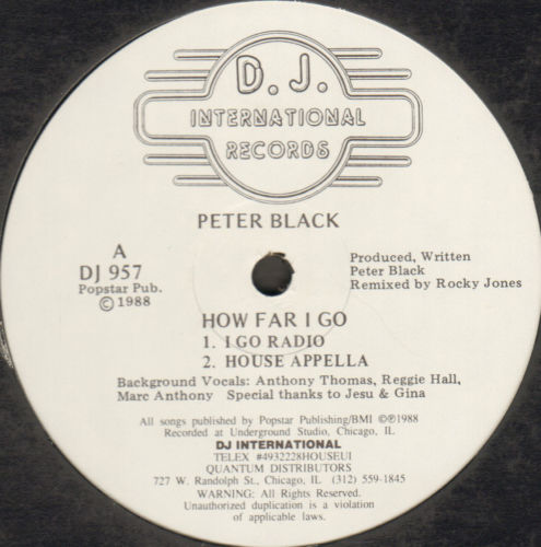 PETER BLACK - How Far I Go