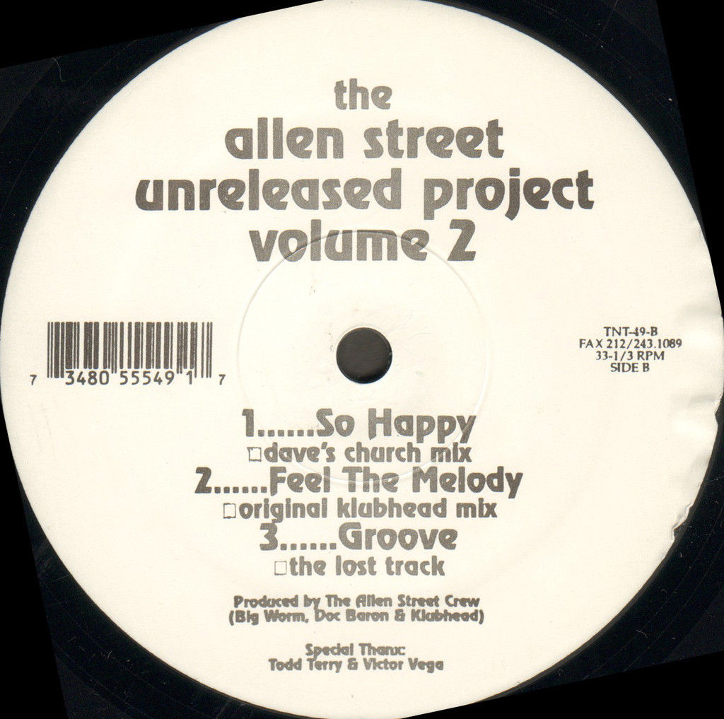 THE ALLEN STREET CREW - The Allen Street Unreleased Project Volume 2