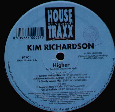 KIM RICHARDSON - Higher Remix 96'
