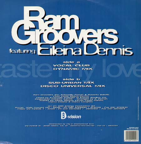 RAM GROOVERS - Taste My Love, Feat. Eileina Dennis