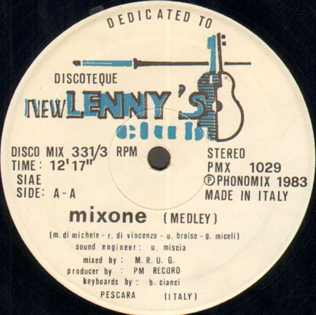 VARIOUS (GAZEBO, KID CREOLE, BANDOLERO, SOS BAND, MIKE OLDFIELD...) - Dedicated To New Lenny's Club