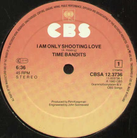 TIME BANDITS - I'm Only Shooting Love / Only Lovers Will Survive