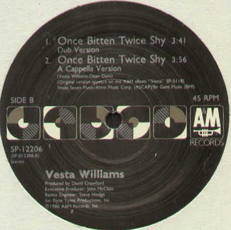 VESTA WILLIAMS - Once Bitten Twice Shy