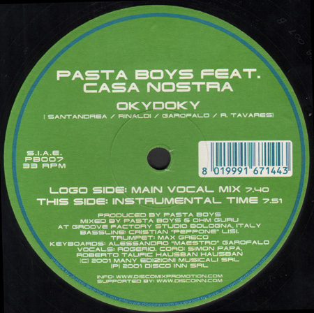 PASTABOYS - Oky Doky