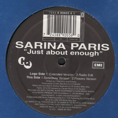 SARINA PARIS - Just About Enough