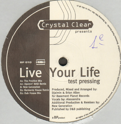 CRYSTAL CLEAR - Live Your Life