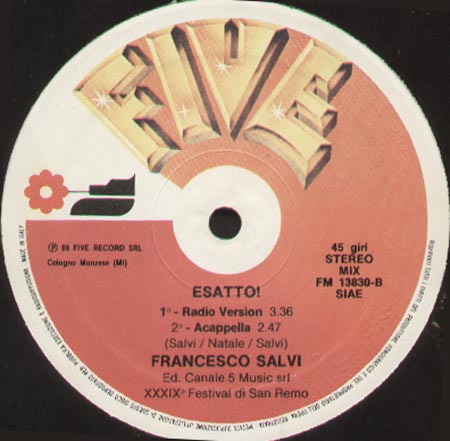 FRANCESCO SALVI - Esatto!