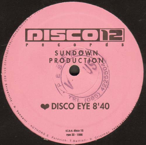 SUNDOWN PRODUCTION / LESLEY COOPER - Disco Eye / To The Music