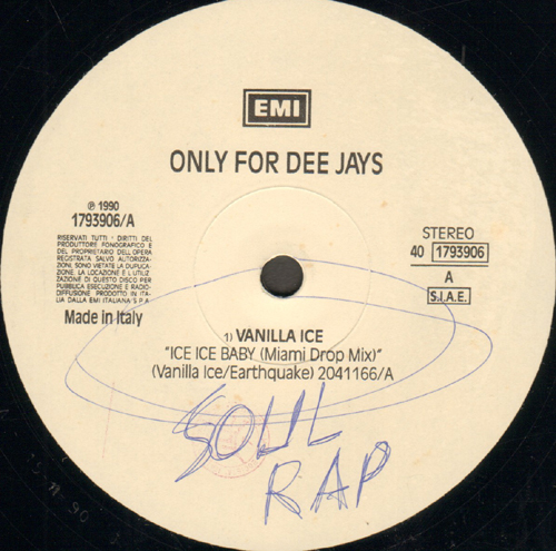 VANILLA ICE / JOEY B. ELLIS AND TYNETTA HARE - Ice Ice Baby / Go For It! (Heart And Fire)