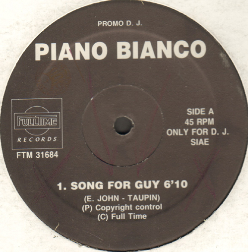 VARIOUS (PIANO BIANCO / MEGADOPE POSSEE / MORRIS BLACK & CO.) - Only For Dee Jays (Song For Guy / What's Going On / Keep It Up)