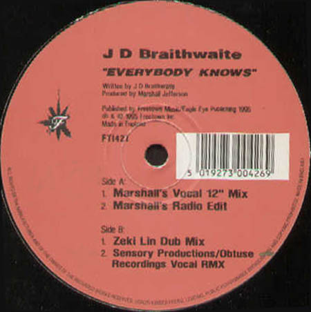 J.D. BRAITHWAITE - Everybody Knows (Marshall Jefferson Rmxs)