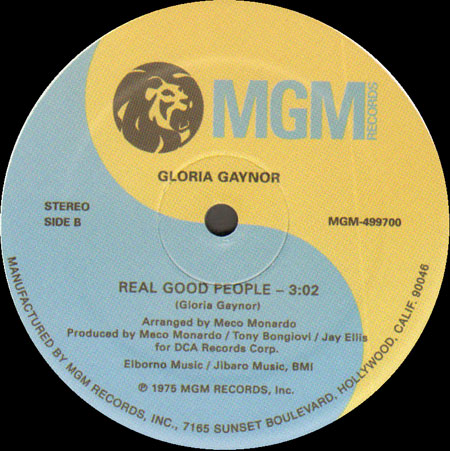 GLORIA GAYNOR - Casanova Brown / Real Good People