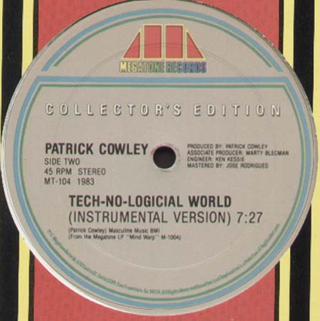 PATRICK COWLEY - Goin' Home / Tech-No-Logical World