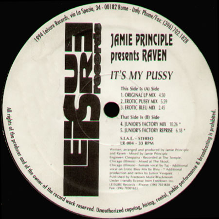 JAMIE PRINCIPLE - It's My Pussy - Presents Raven