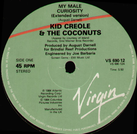 KID CREOLE AND THE COCONUTS - My Male Curiosity 