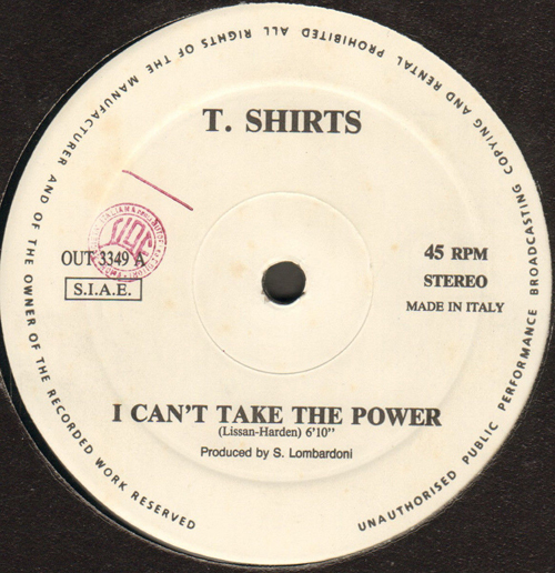 T. SHIRTS - I Can't Take The Power