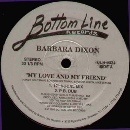 BARBARA DIXON - My Lover And My Friend