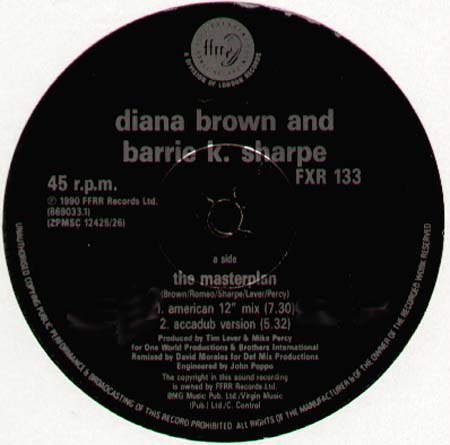 DIANA BROWN & BARRIE K SHARPE - The Masterplan (David Morales Rmxs)