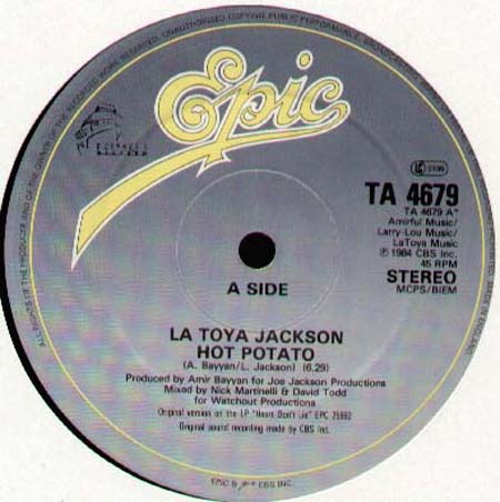 LA TOYA JACKSON - Hot Potato / Think Twice