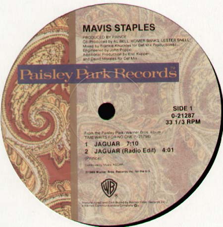 MAVIS STAPLES - Jaguar (Mixed By Frankie Knuckles)