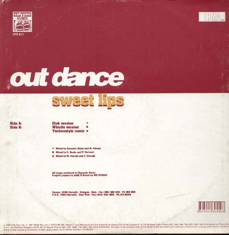 OUTDANCE - Sweet Lips (Club Version, Technostyle Rmx)