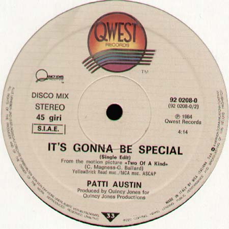 PATTI AUSTIN - It's Gonna Be Special (John Jellybean Benitez Rmxs)