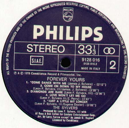 THE SYLVERS - Forever yours