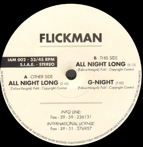 FLICKMAN - All Night Long