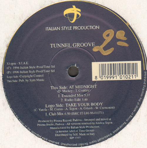 TUNNEL GROOVE - Take Your Body